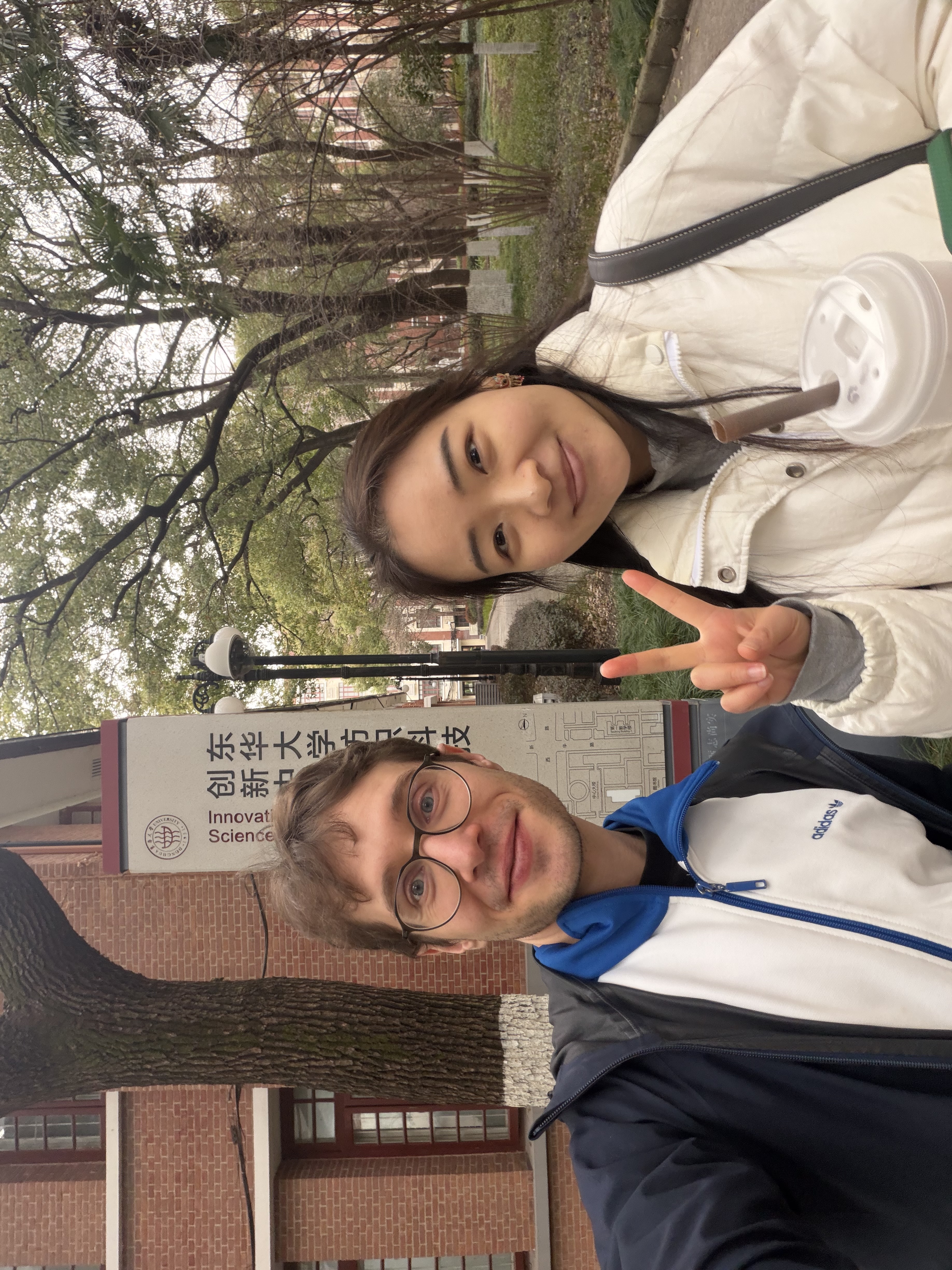 With Prof. Gu Chudan at Donghua University